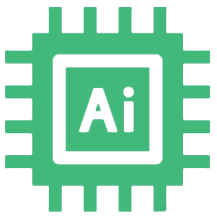 An icon representing artificial intelligence
